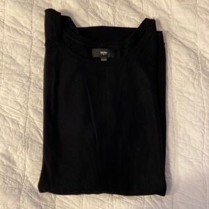 Black lightweight tunic sweater